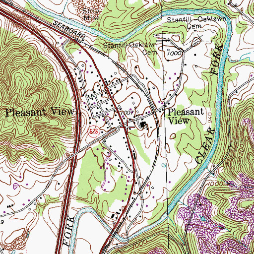 Topographic Map of Adkins Grocery (historical), KY
