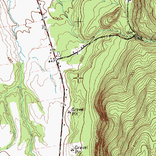 Topographic Map of Rathbun Pit, VT