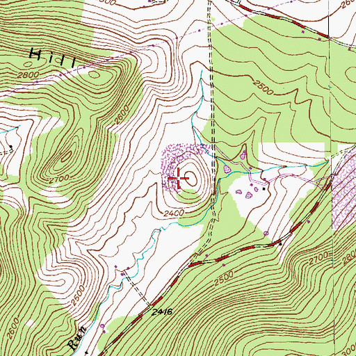 Topographic Map of Deep Creek Quarry, MD