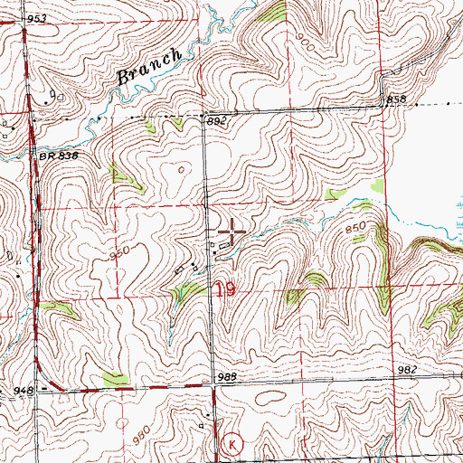 Topographic Map of Fitzsimons Dairy Farm, WI
