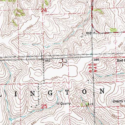 Topographic Map of Hi View Farm, WI