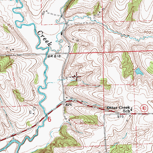 Topographic Map of Davis Family Farm, WI