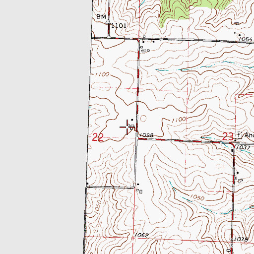 Topographic Map of Hi - Ho Dairy, WI