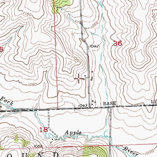 Topographic Map of Upmann Farm, WI