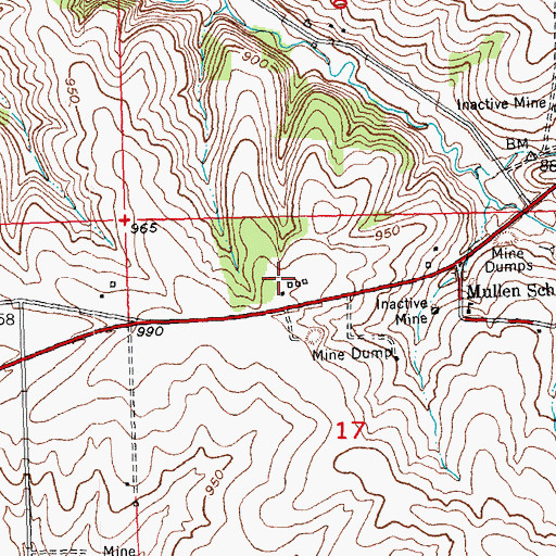 Topographic Map of Gleason Farm, WI