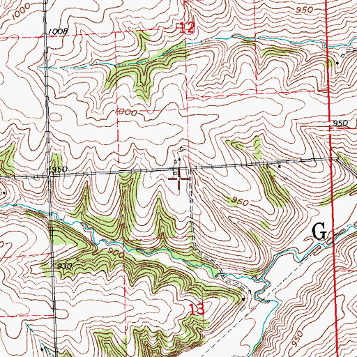 Topographic Map of Robelia Dairy Farms, WI
