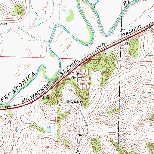 Topographic Map of Other Farm, WI