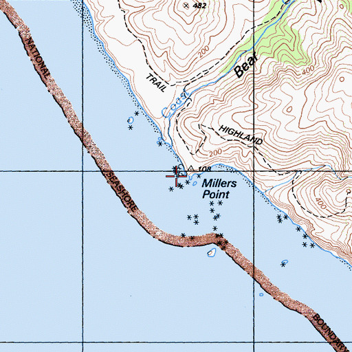 Topographic Map of Keyhole, CA