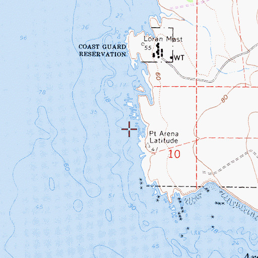 Topographic Map of Hitch'n Post, CA