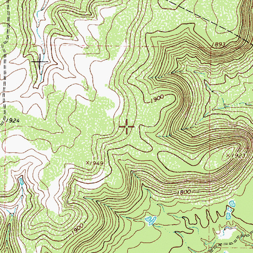 Topographic Map of Baird Quarry, TX