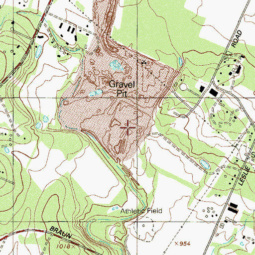 Topographic Map of Helotes Quarry, TX