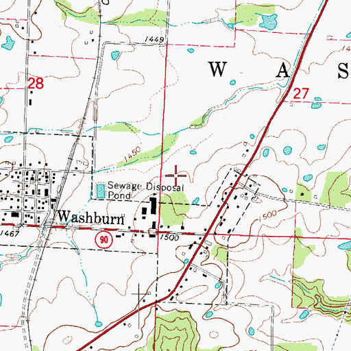 Topographic Map of Southwest High School, MO