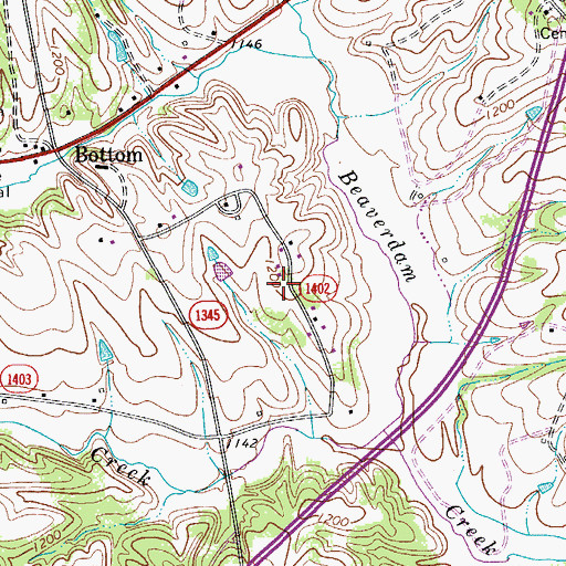 Topographic Map of Holy Cross Missionary Baptist Church, NC
