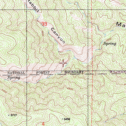Topographic Map of Ebbens Valley, CA