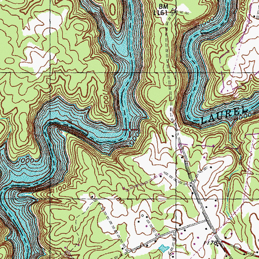 Topographic Map of Bartons Mill (historical), KY