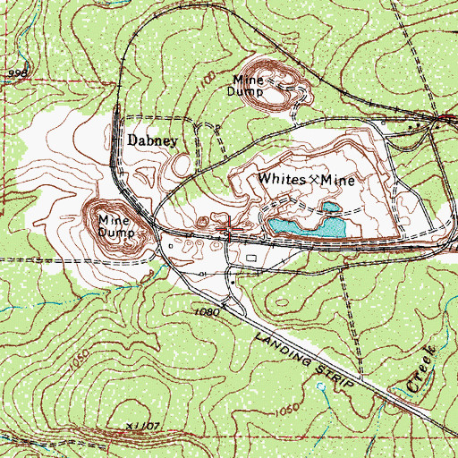 Topographic Map of Uvalde Quarry, TX