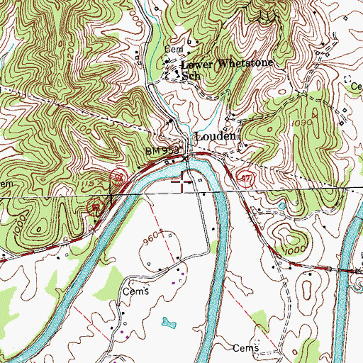 Topographic Map of Louden Coal Camp (historical), KY