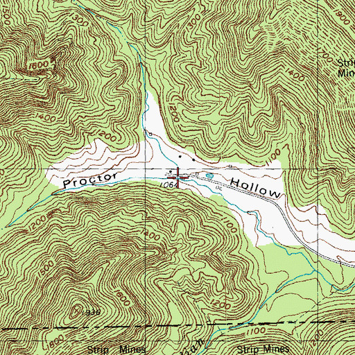 Topographic Map of Red Ash Coal Camp (historical), KY