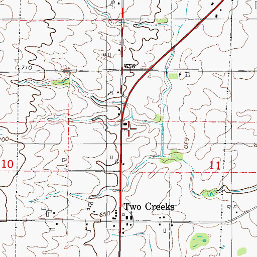 Topographic Map of Morning Glory Dairy, WI