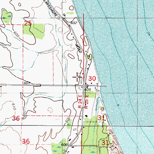 Topographic Map of Strutz Farms, WI