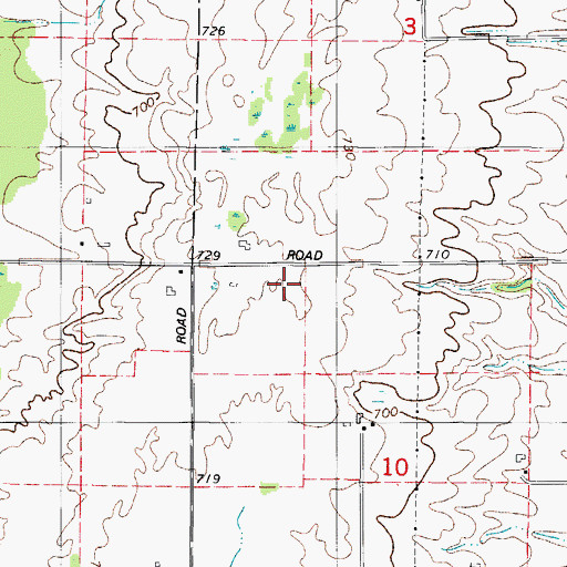 Topographic Map of East Twin Farm, WI