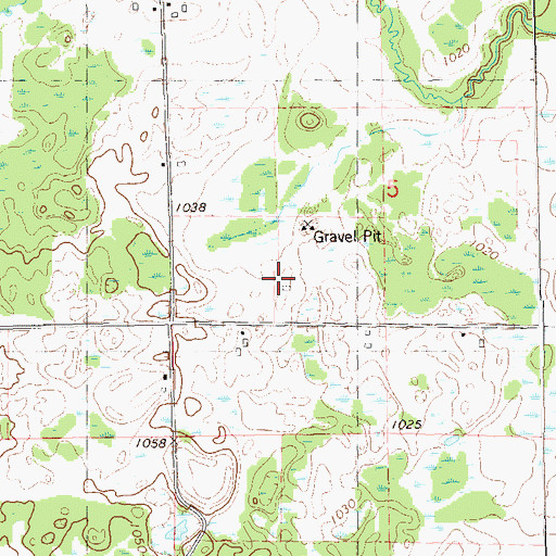 Topographic Map of M and E Farms, WI