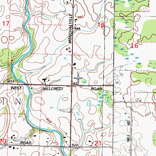 Topographic Map of Baroun Century Farm, WI