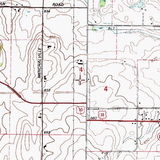 Topographic Map of Fritsch Lane Dairy, WI