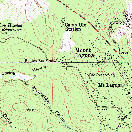 Topographic Map of El Centro Ravine, CA