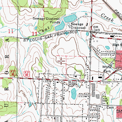 Topographic Map of Pate Early Childhood Center, MO