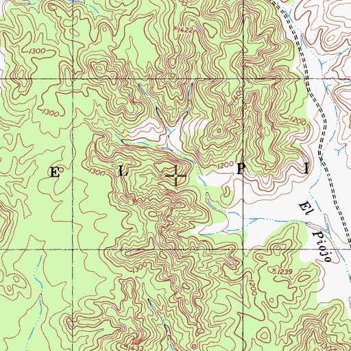 Topographic Map of El Piojo, CA