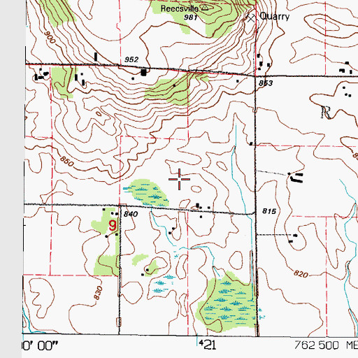 Topographic Map of L and S Farms, WI