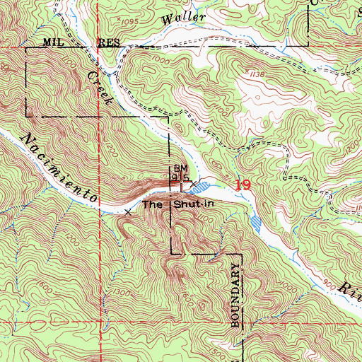 Topographic Map of El Piojo Creek, CA