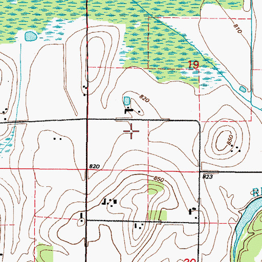 Topographic Map of Marsh Edge Dairy, WI