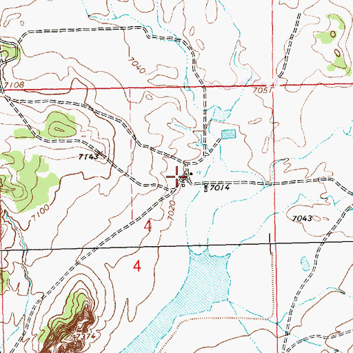 Topographic Map of Clawson Homestead, NM