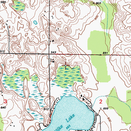 Topographic Map of Greendale Dairy, WI