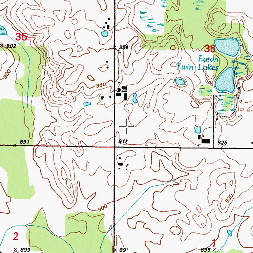Topographic Map of Schuler Dairy Farms, WI
