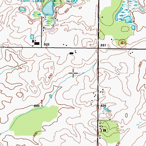 Topographic Map of Townline Dairy, WI