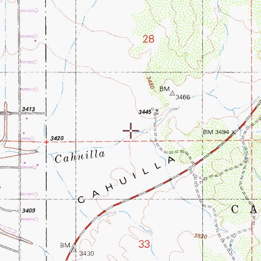 Topographic Map of Elder Creek, CA