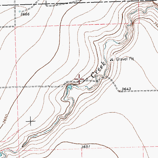 Topographic Map of Cactus Feedyard, TX