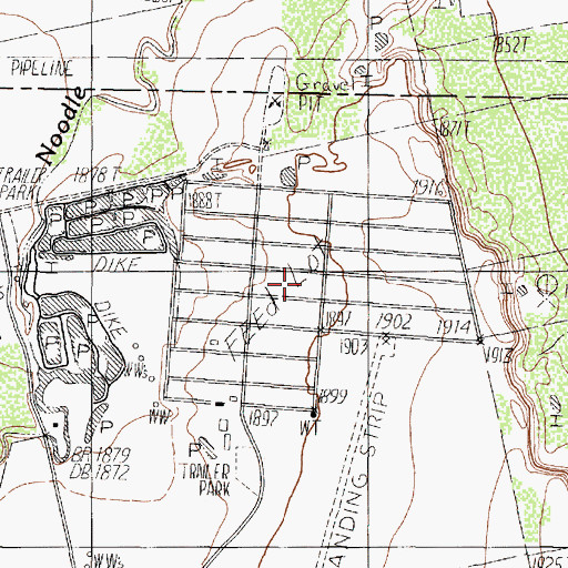 Topographic Map of Cal - Tex Feed Yard, TX