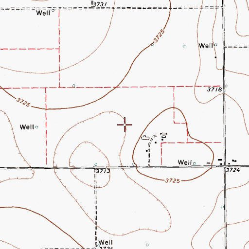 Topographic Map of Cochran County Feed Yard, TX