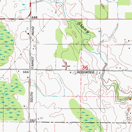 Topographic Map of Stony Creek Vineyards, WI