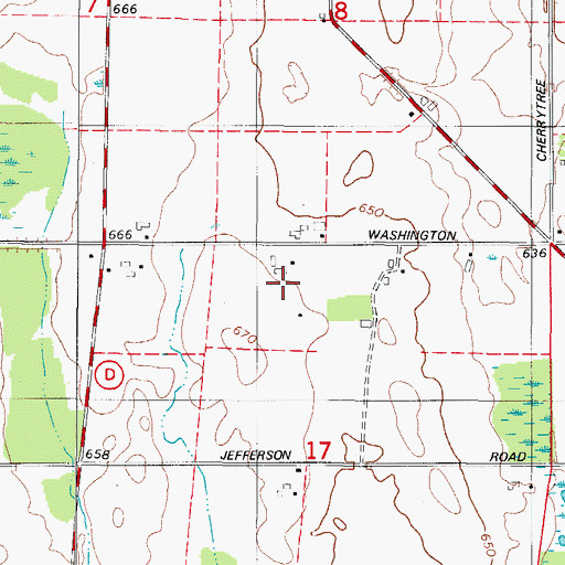 Topographic Map of Steiner Farm, WI