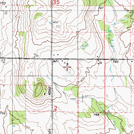 Topographic Map of Junion Homestead Farm, WI