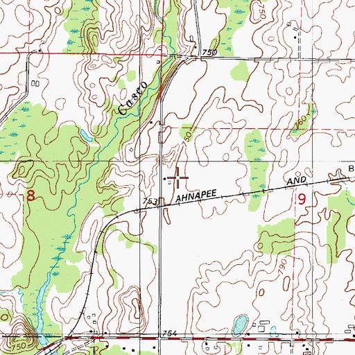 Topographic Map of Railside Dairy Farm, WI