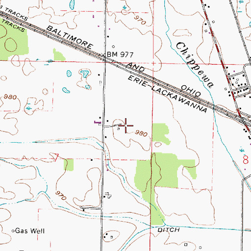 Topographic Map of Steinhurst Farm, OH