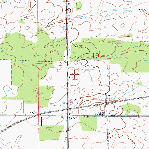 Topographic Map of Spidel Farm, OH