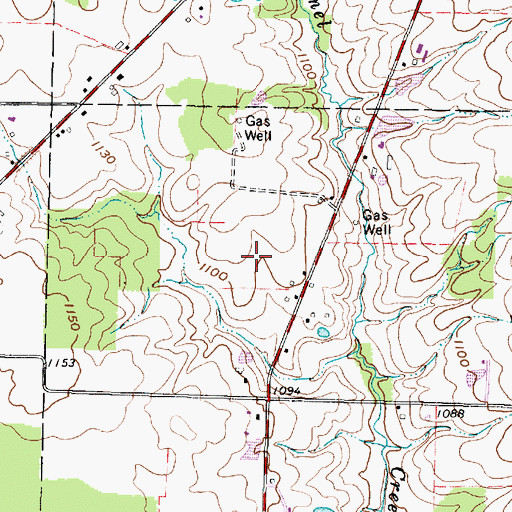 Topographic Map of Double R Farm, OH