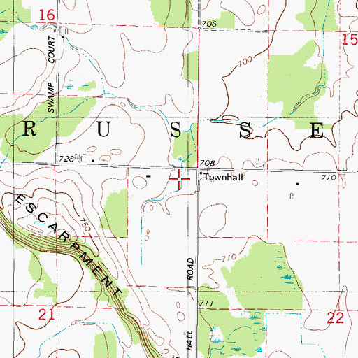 Topographic Map of Fair Land Dairy, WI